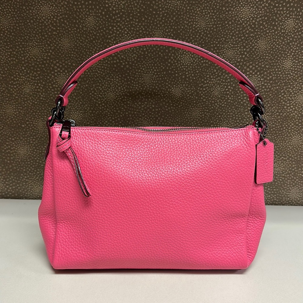 Coach Pink Leather Shay Shoulder Bag Gem